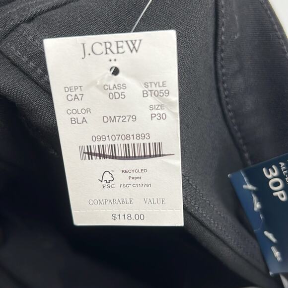 J. Crew Women's Mid-Rise Flare Crop All Day Stretch - Black - 30P - NWT - Picture 9 of 11